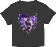 KPop Demon Hunters Junior's KPop Demon Hunters Jinu and Rumi Heart Graphic T-Shirt