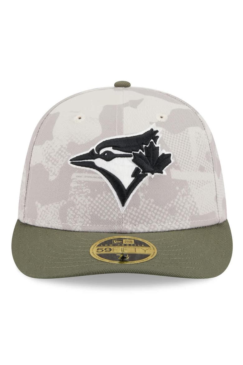 Men's New Era Light Beige/Olive Toronto Blue Jays 2025 Armed Forces Day Low Profile 59FIFTY Fitted Hat, Alternate, color, Light Beige