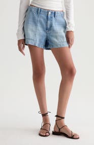 AG Analeigh High Waist Workwear Denim Shorts