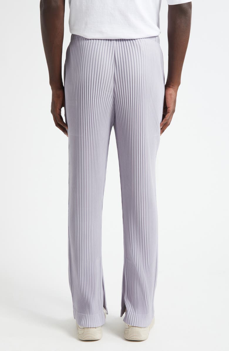 Homme Plissé Issey Miyake Monthly Colors June Pleated Straight Leg Pants, Alternate, color, Cloud Gray