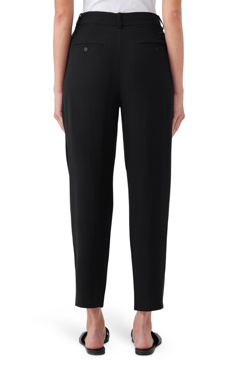 Eileen Fisher Tapered Leg Silk Crepe Ankle Pants, Alternate, color,