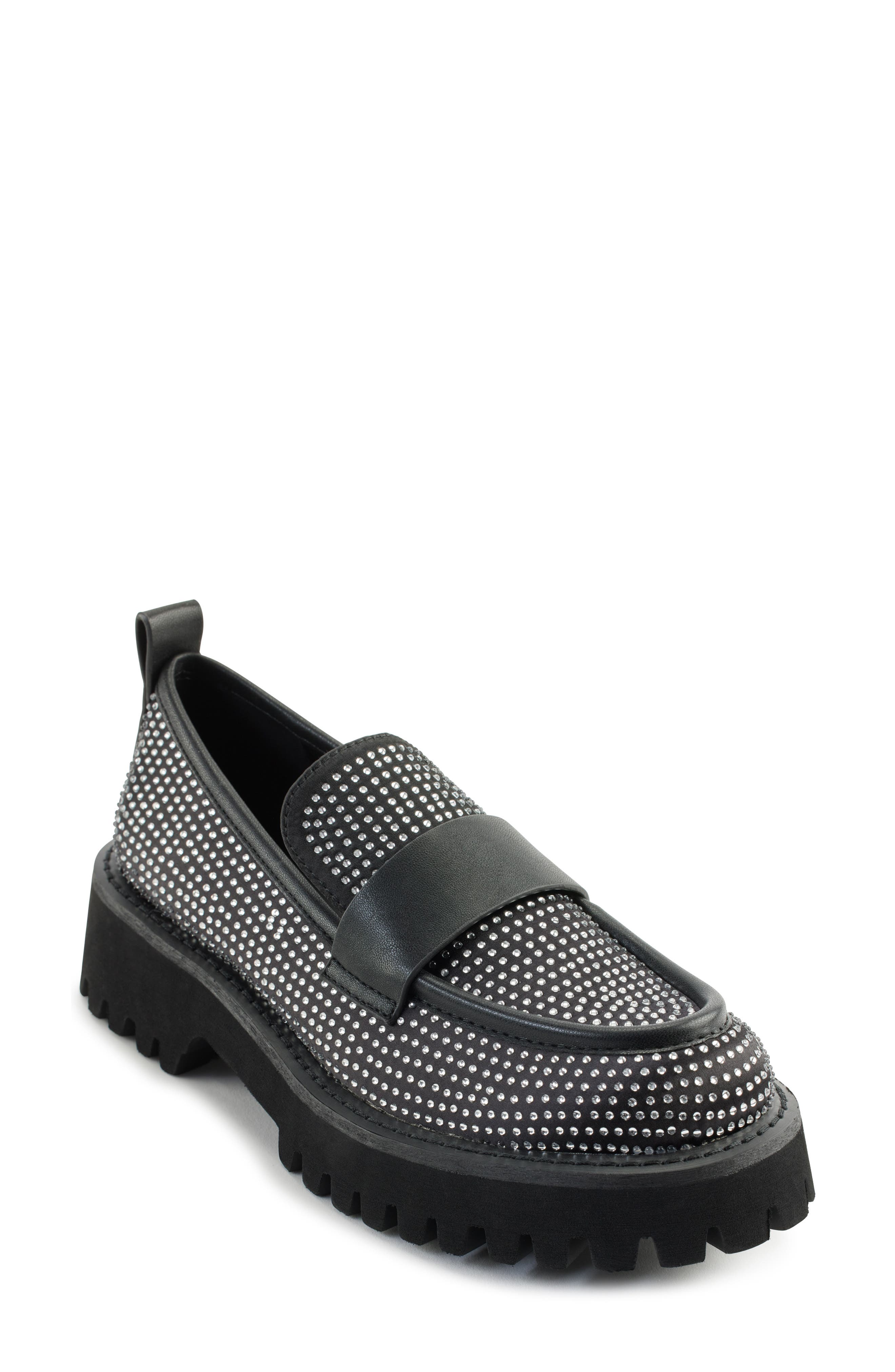 KARL LAGERFELD PARIS Grady Crystal Lug Sole Loafer
