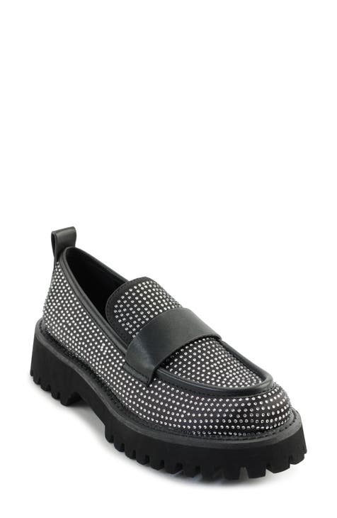 Grady Crystal Lug Sole Loafer (Women)