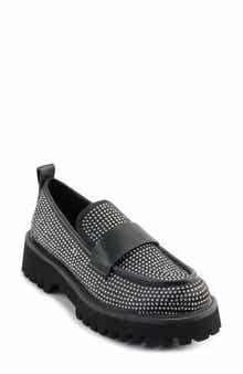 KARL LAGERFELD PARIS Grady Crystal Lug Sole Loafer