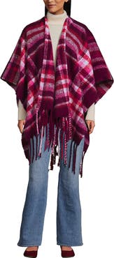 Lands' End Brushed Boucle Ruana