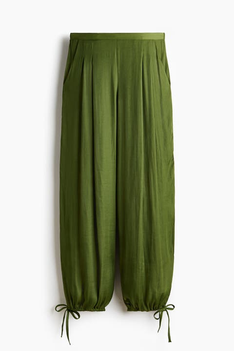 Drawstring-detail Pull-on Trousers