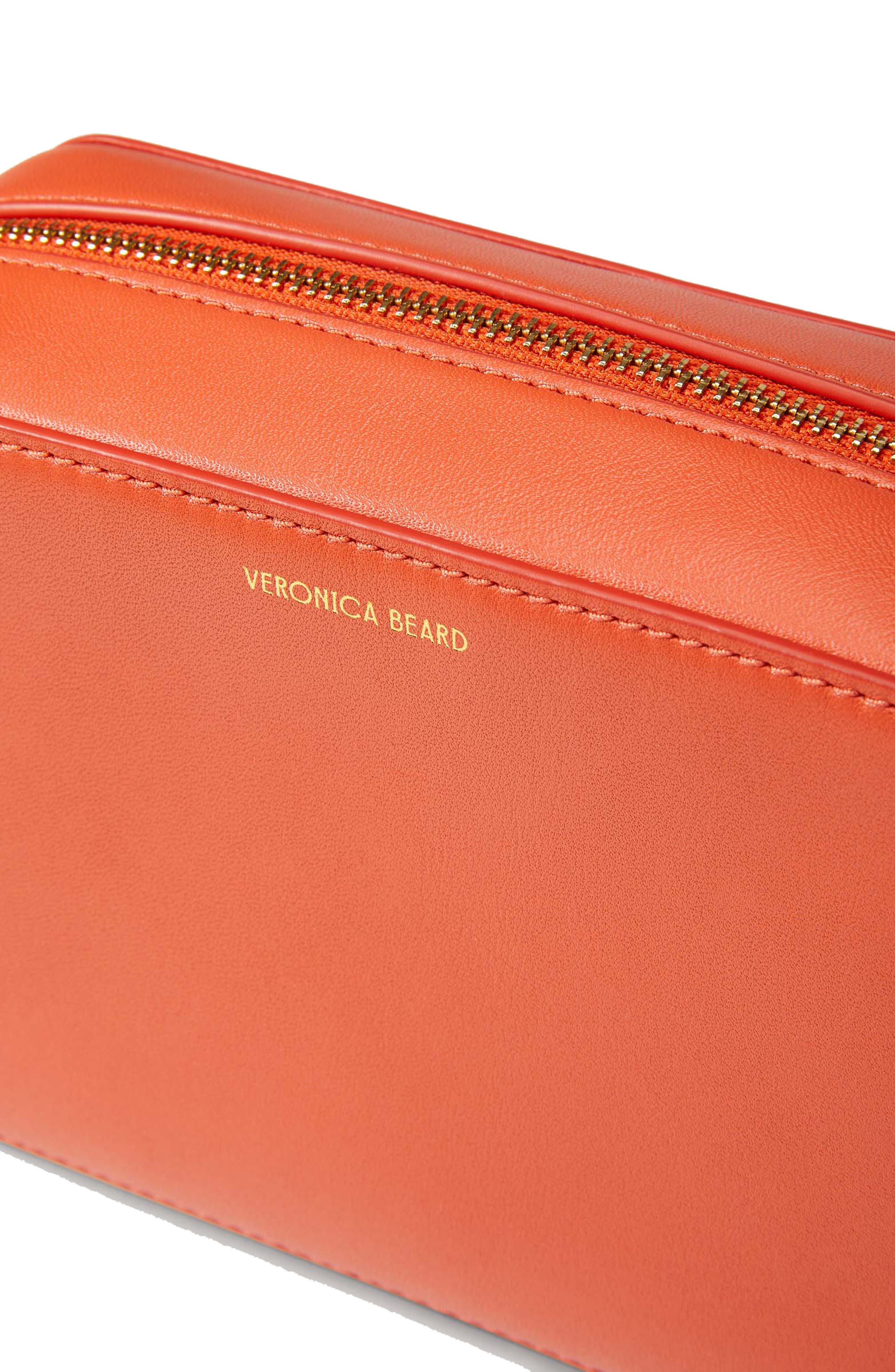 Veronica Beard Boxy Chain Leather Crossbody Bag, Alternate, color, 