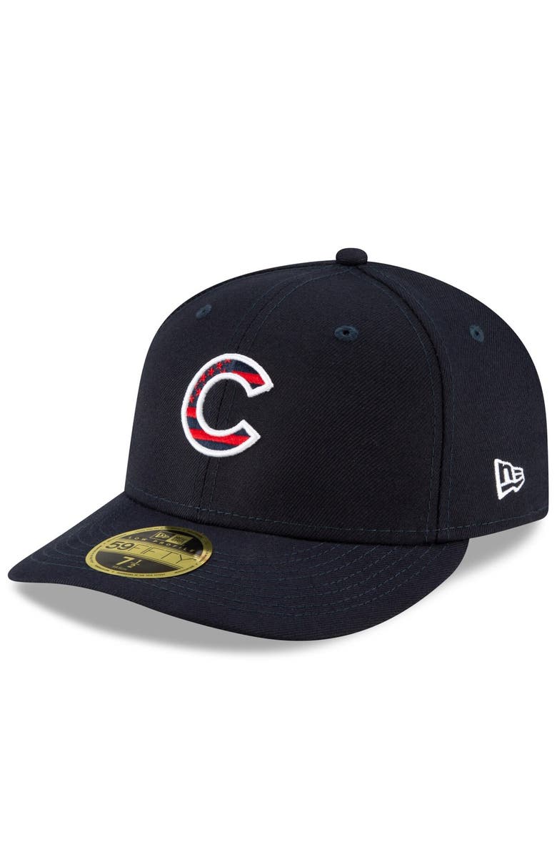 New Era Men's New Era Navy Chicago Cubs 4th of July On-Field Low Profile 59FIFTY Fitted Hat, Alternate, color, 