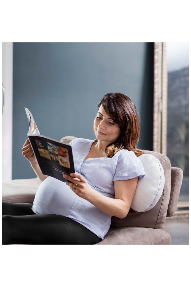 Multiuse Ergonomic Maternity Pillow, Alternate, color, SOFT WHITE