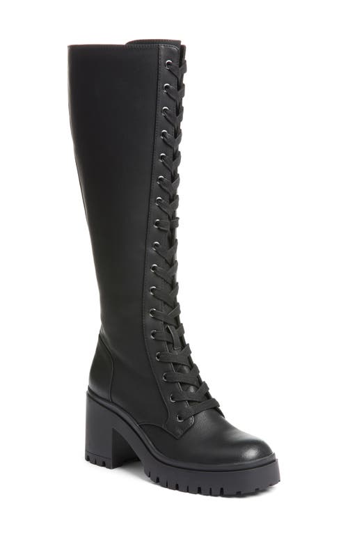 Dirty Laundry Overtimes Smooth Knee High Boot in Black 