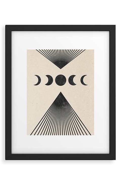 'Moon Phases' by Emanuela Carratoni Framed Wall Art