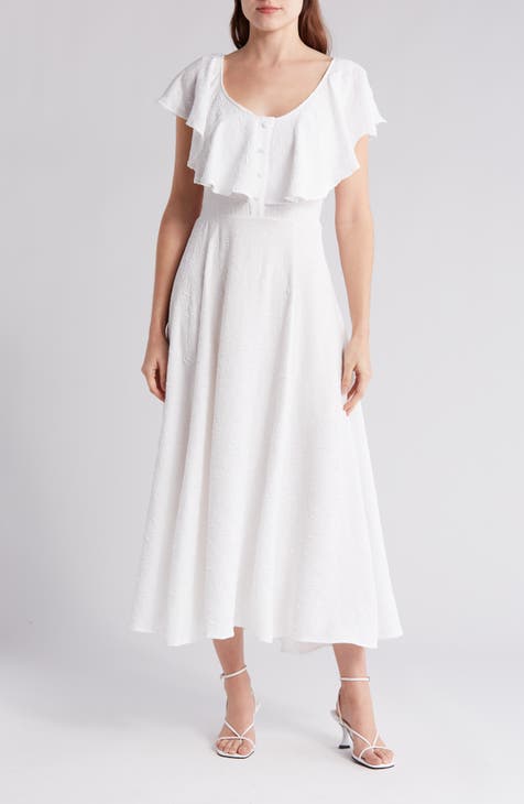 Flutter Gauze Midi Dress