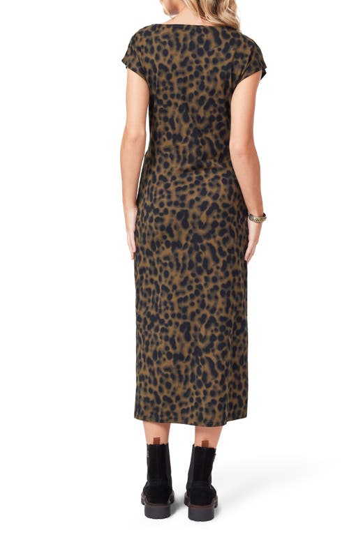 Scotch & Soda Cap Sleeve Midi Dress In Multi