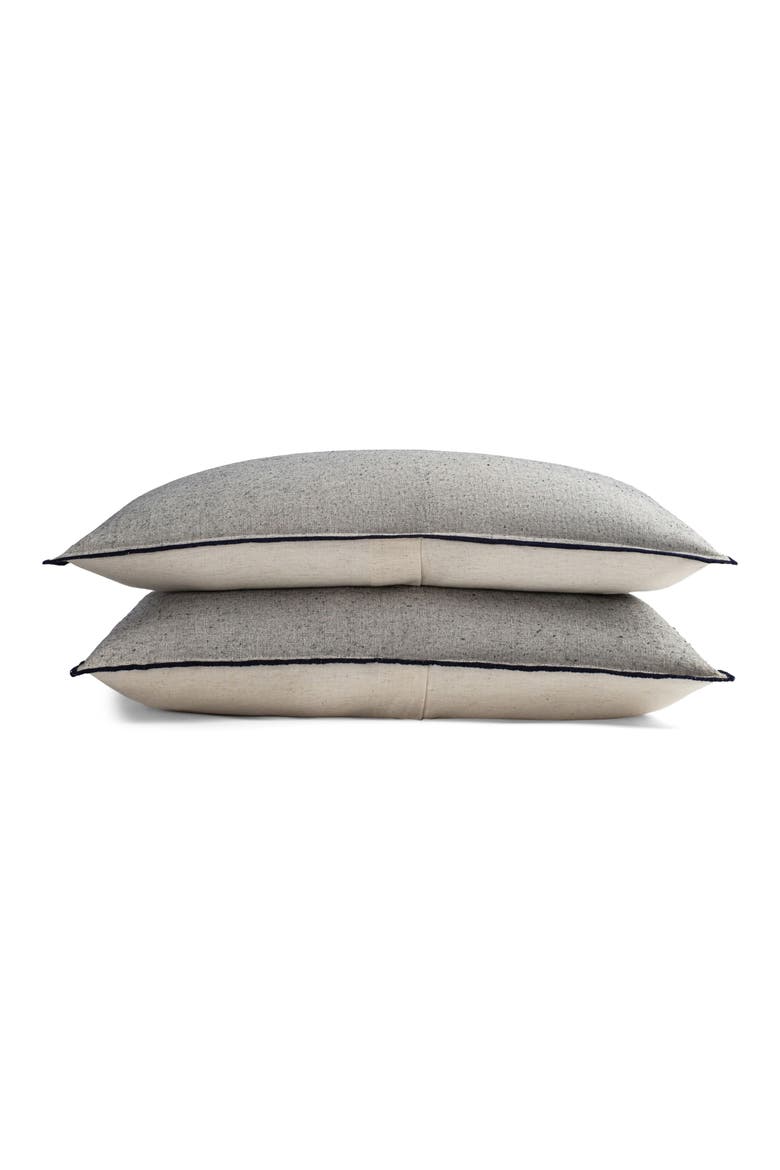 Coastal Escape Set of 2 Pillow Shams, Main, color, GRAY