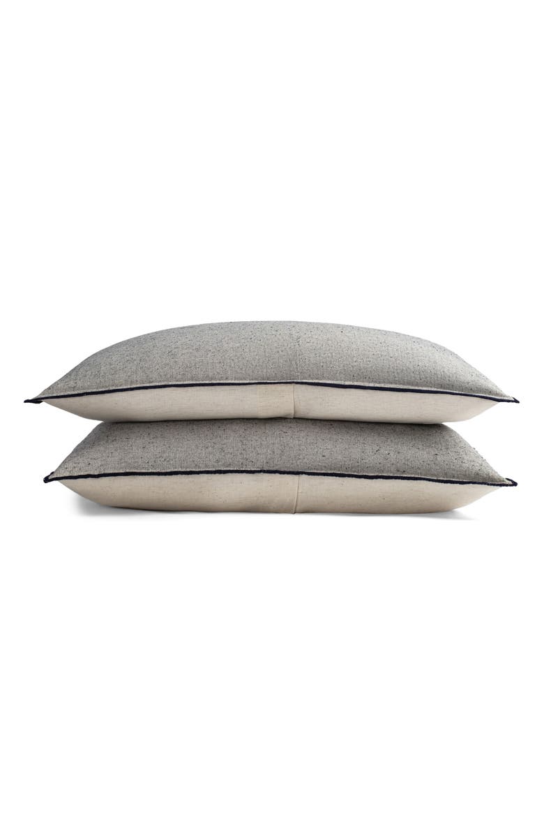 Crane Air Coastal Escape Set of 2 Pillow Shams, Main, color, Gray