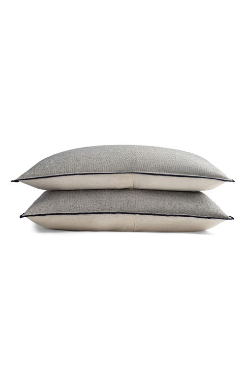 Crane Air Coastal Escape Set Of 2 Pillow Shams In Gray