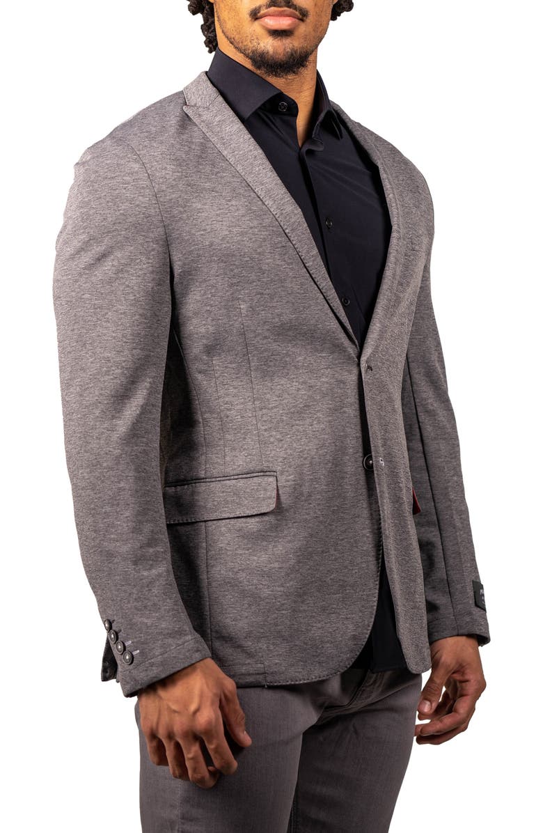 Maceoo Stretch Grey Unconstructed Blazer, Alternate, color, Grey