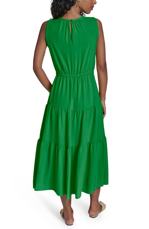 Calvin Klein Sleeveless Tiered A-line Midi Dress