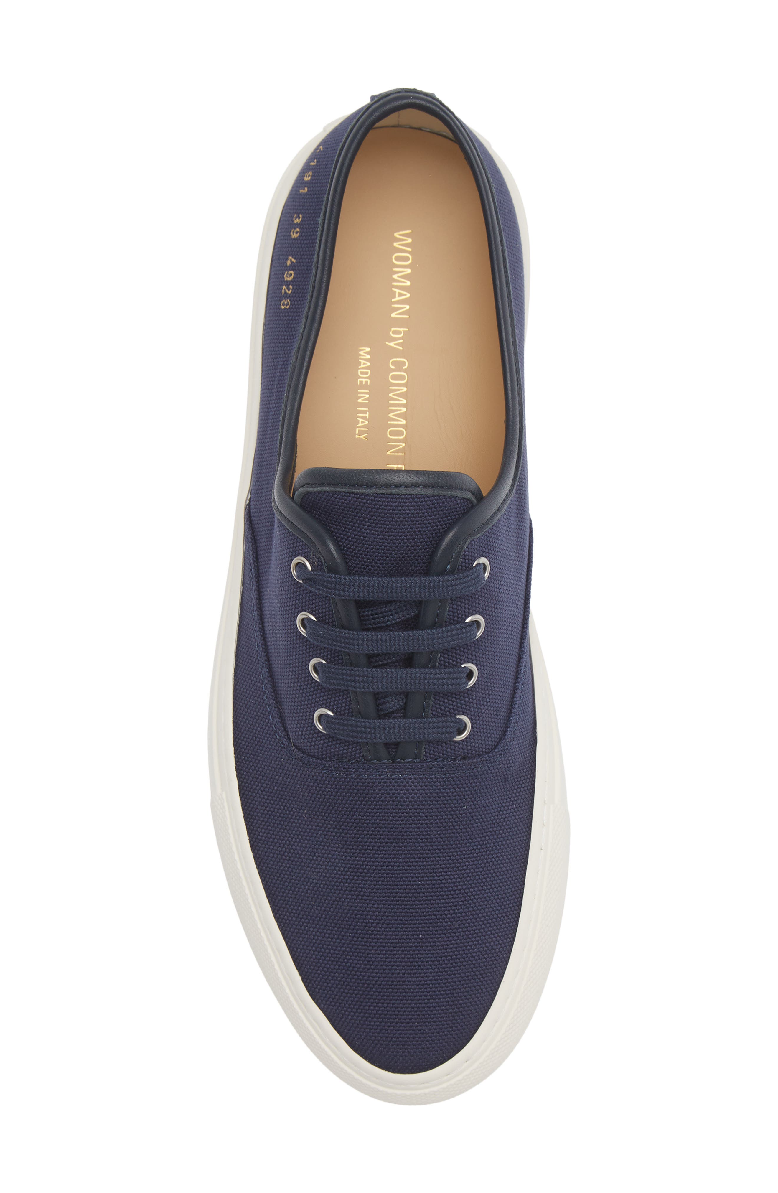 Four Hole Slip-On Sneaker, Alternate, color, NAVY