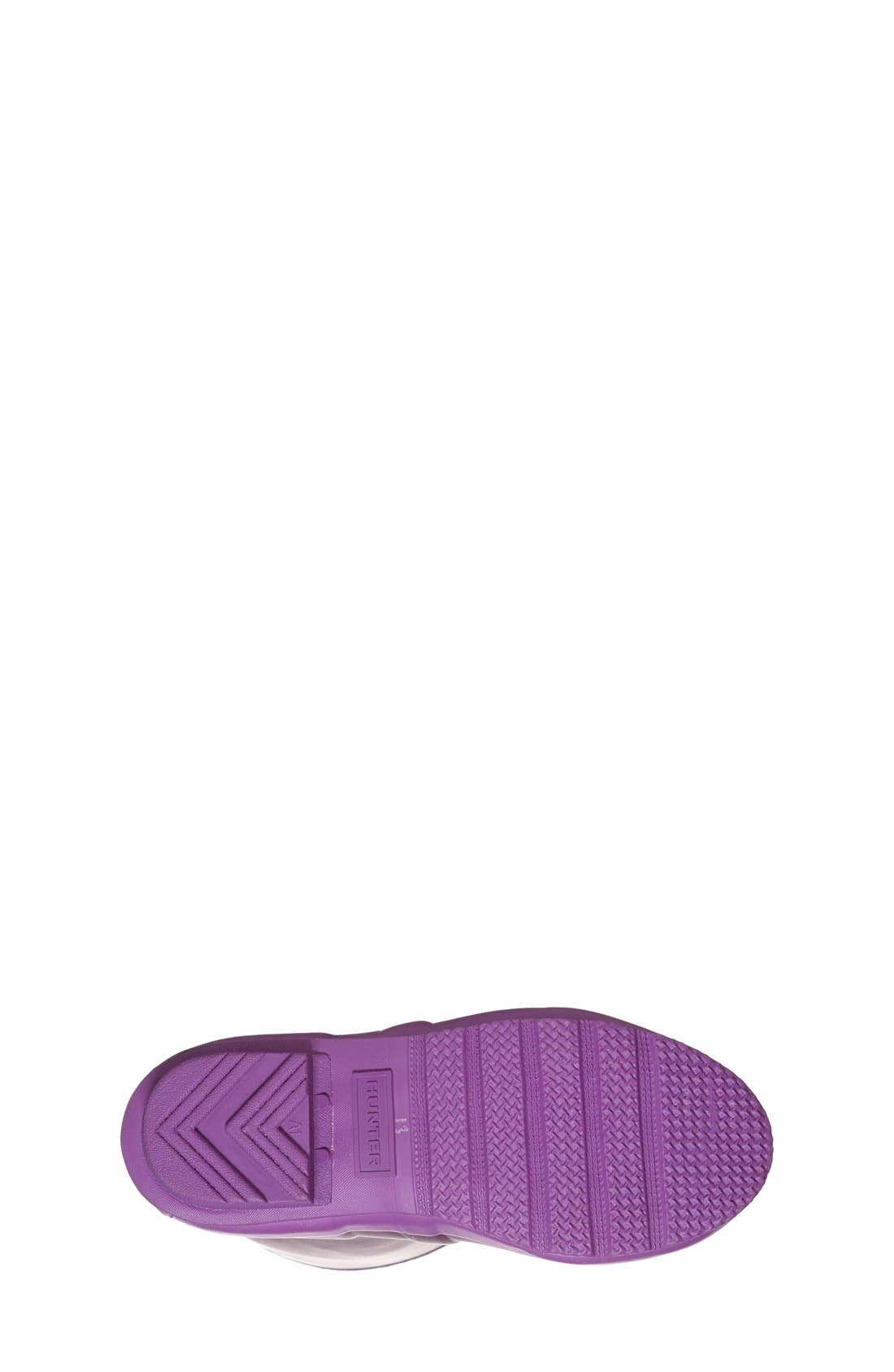 'Original Contrast Sole' Waterproof Rain Boot, Alternate, color, BRIGHT PLUM