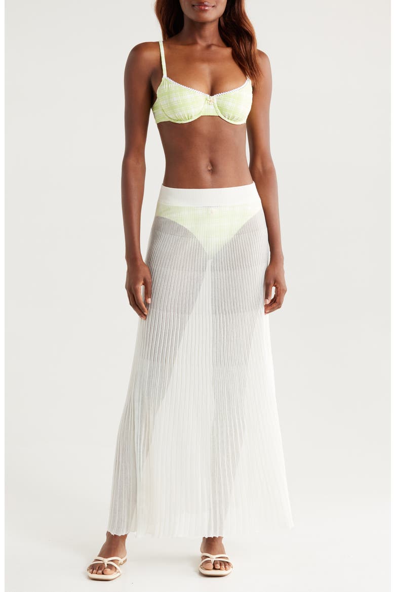 The Theresa Semisheer Cover-Up Maxi Skirt, Main, color, BRULE