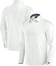 J. Palmer Men's J. Palmer White New England Patriots Man-In-Motion Long Sleeve Button-Up Dress Shirt