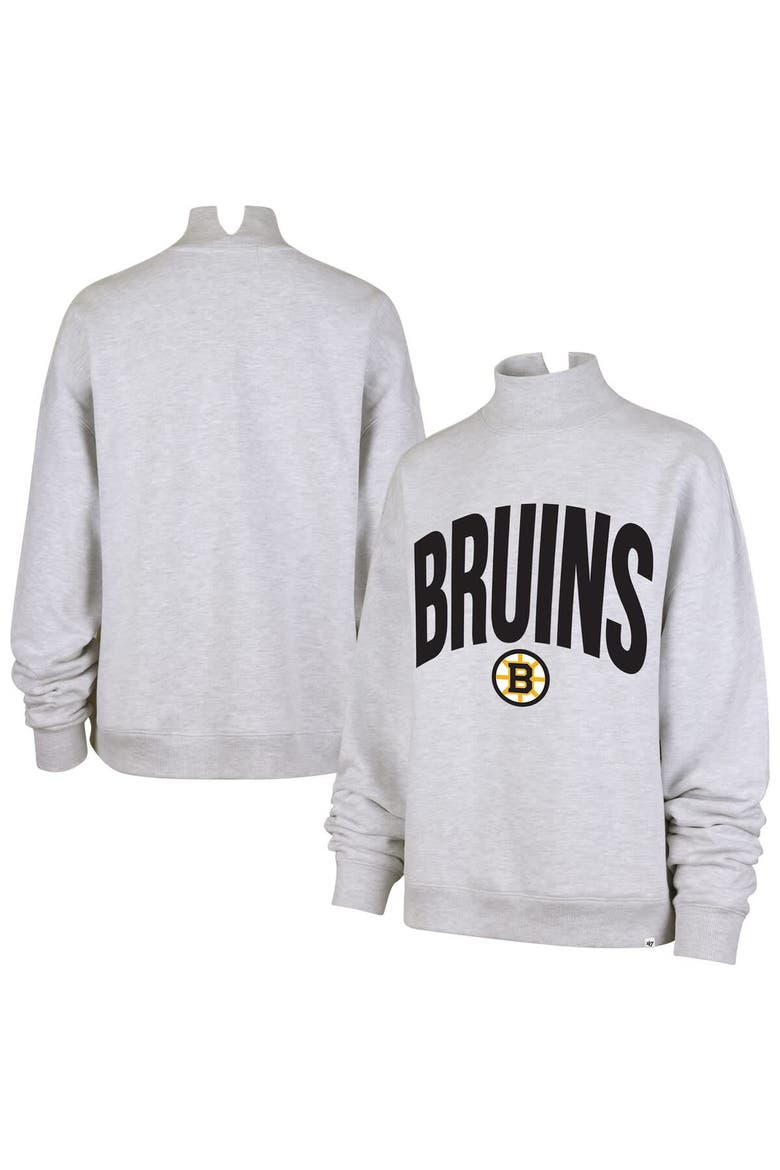 Women's '47  Heather Gray Boston Bruins Subtle Muse Sweatshirt, Main, color, Heather Gray