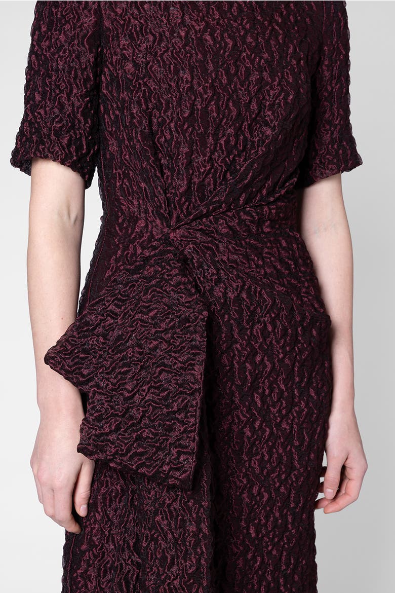 Floor Length Syla Dress, Alternate, color, Burgundy