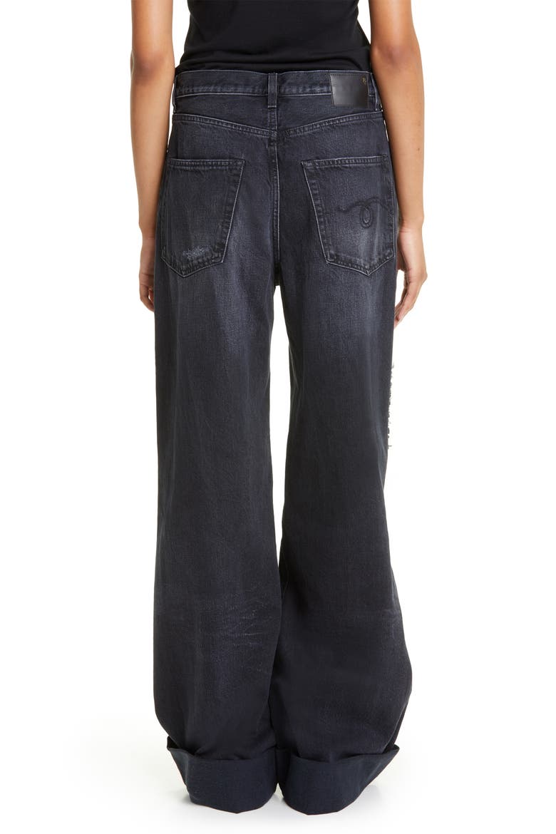 Lisa Baggy High Waist Wide Leg Jeans, Alternate, color, JAKE BLACK