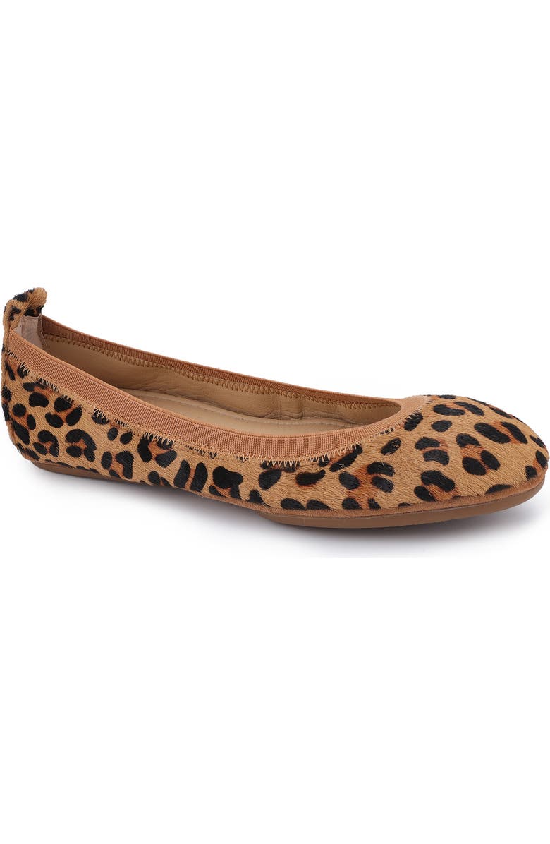 Yosi Samra Samara Genuine Calf Hair Foldable Ballet Flat, Main, color,