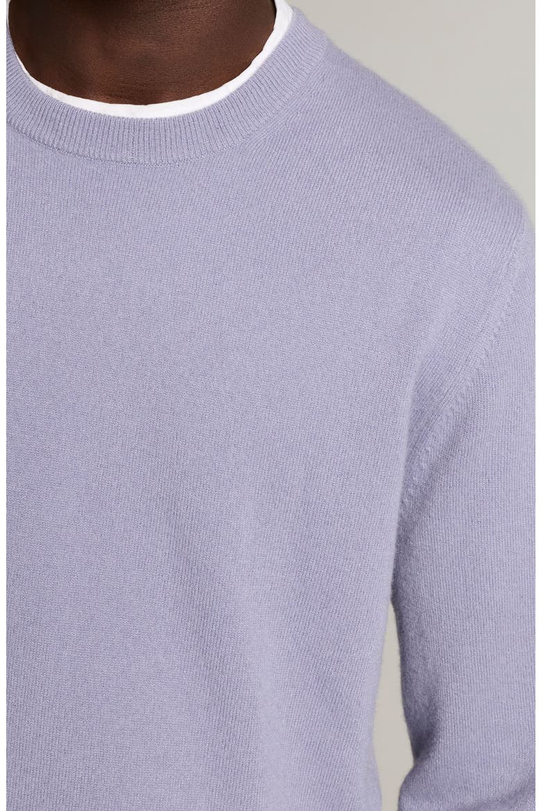 Cashmere Crewneck Sweater, Alternate, color, DARK LILAC
