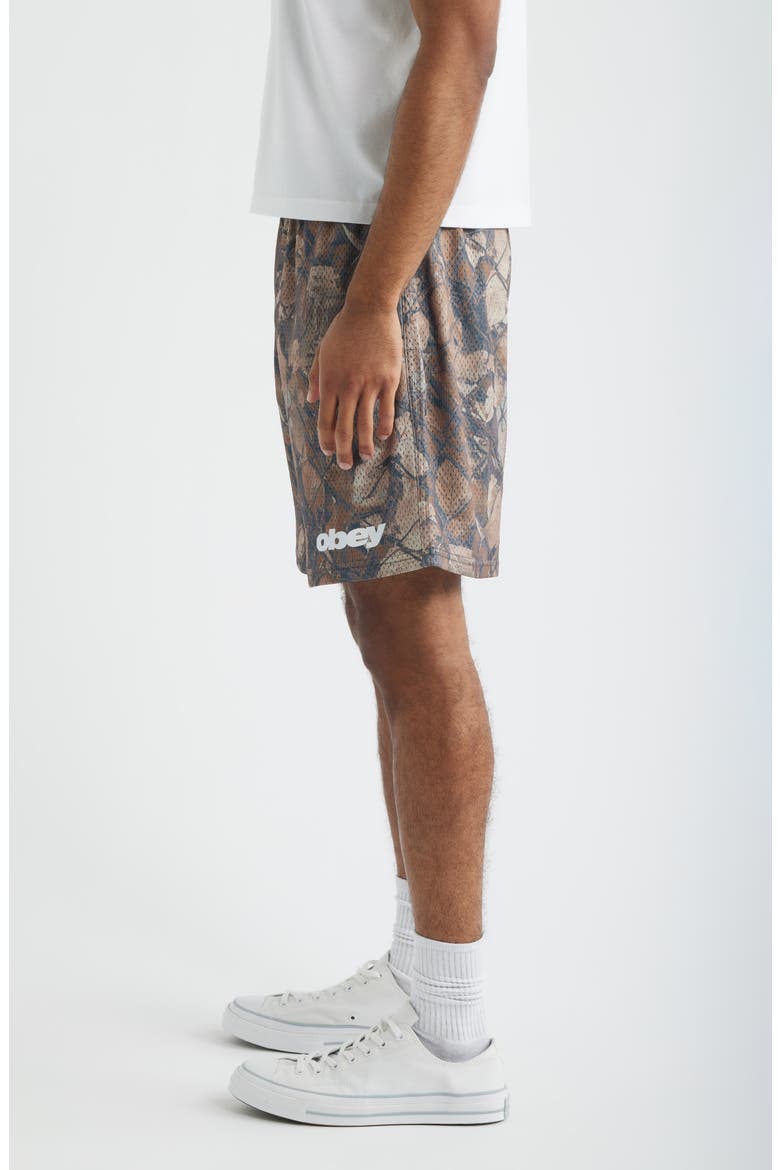 Stanton Mesh Shorts, Alternate, color, FENCE CAMO