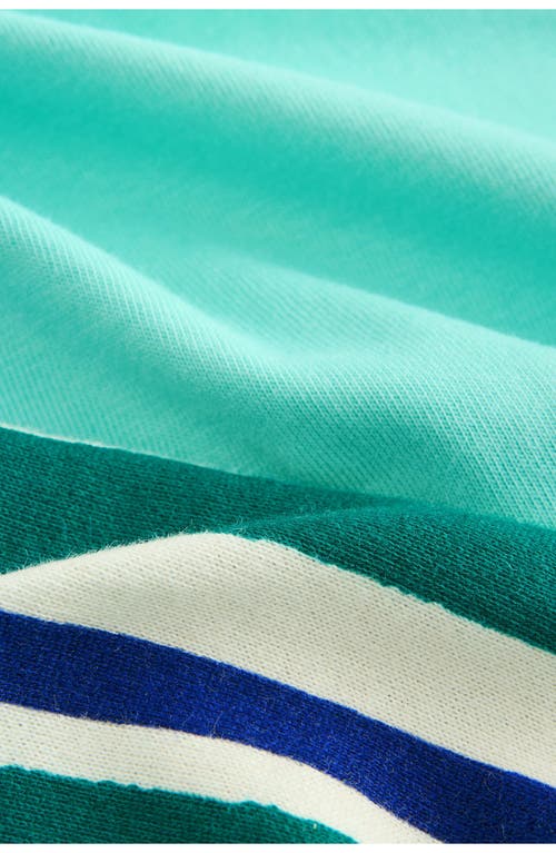 Next Kids' 3d Gator Cotton Graphic T-shirt & Striped Shorts Set In Green
