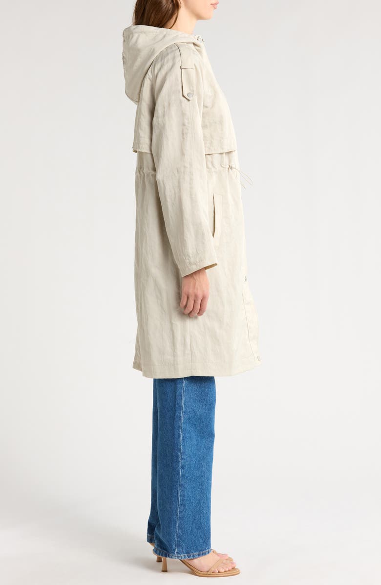 Avec Les Filles Hooded Utility Coat, Alternate, color, Cement