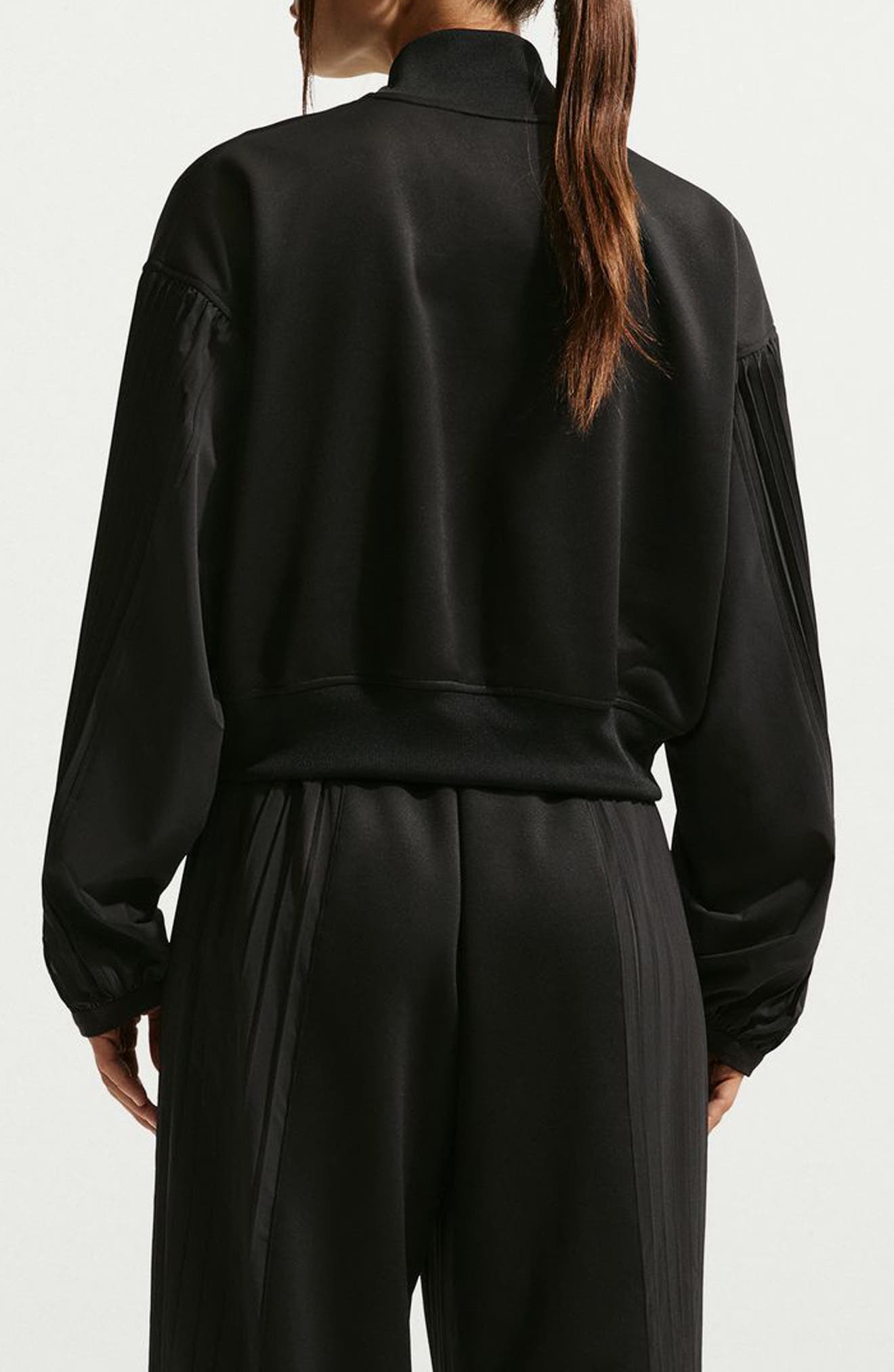 Sportswear Pleated Sleeve Bomber Jacket - image 2