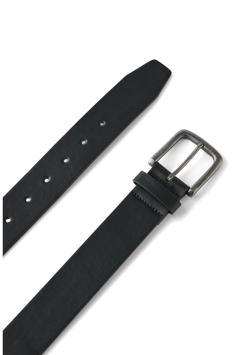 Men's Buckle Belt, Alternate, color, Black Burnished Silver