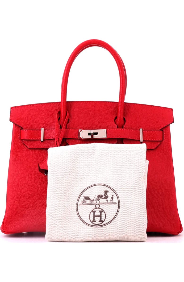 Pre-Owned Hermes Birkin Handbag Red Epsom with Palladium Hardware 30, Alternate, color, Rouge Vif