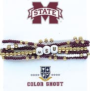 Color Shout Mississippi State Lucky 7 Bracelet Set