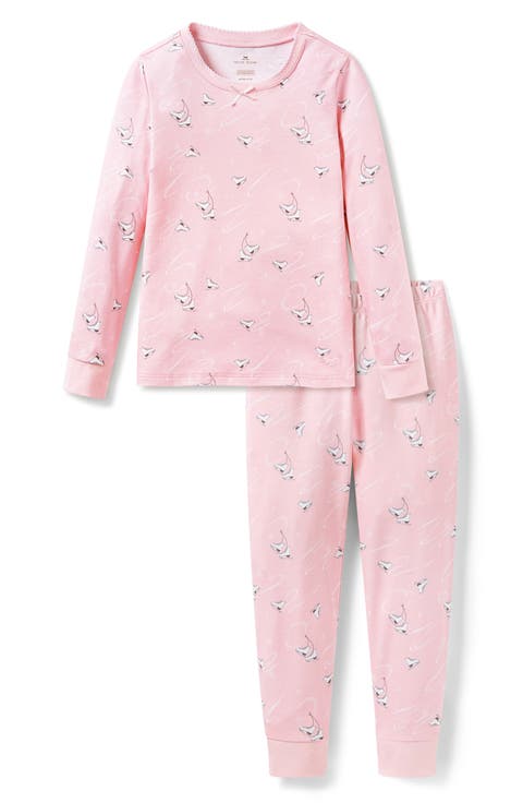 Kids' Winter Skates Fitted Two-Piece Pima Cotton Pajamas (Toddler, Little Kid & Big Kid)