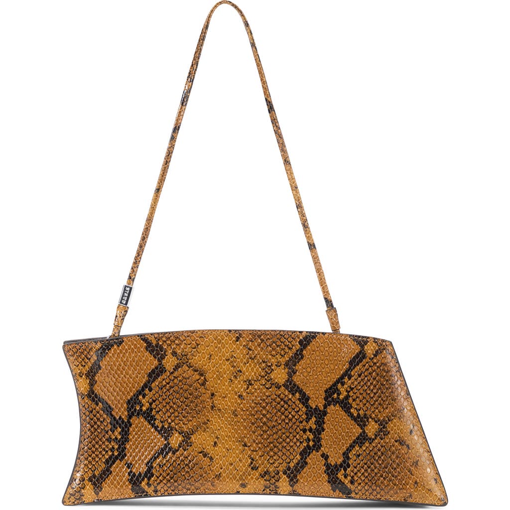 Staud Coco Leather Shoulder Bag In Brown