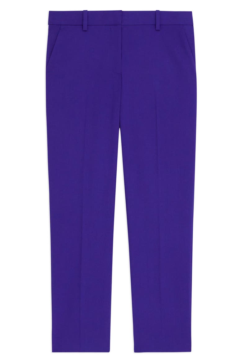 Treeca Wool Crop Trousers, Alternate, color, BLUE IRIS