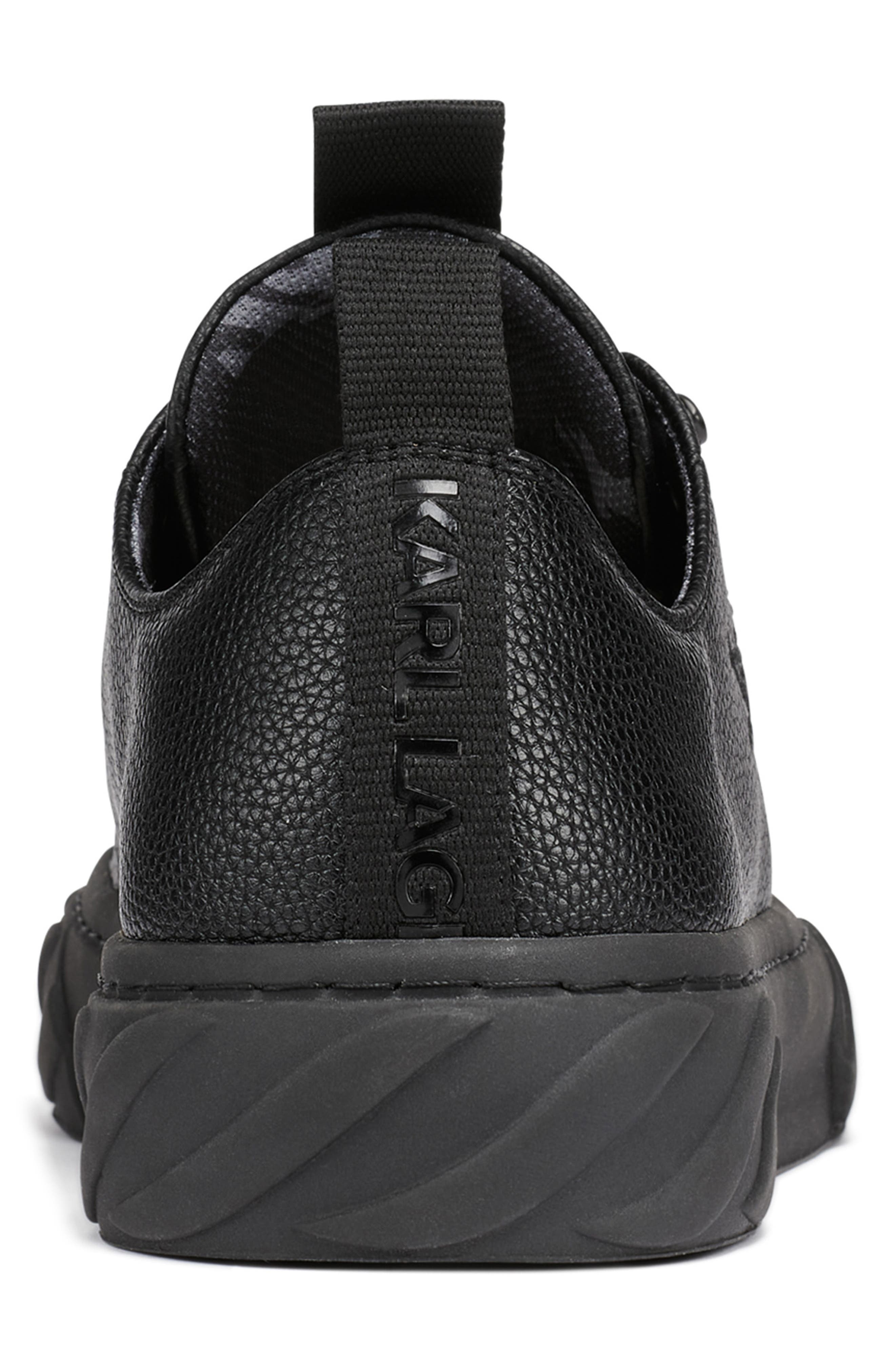 KARL LAGERFELD PARIS Low Top Sneaker, Alternate, color, Black