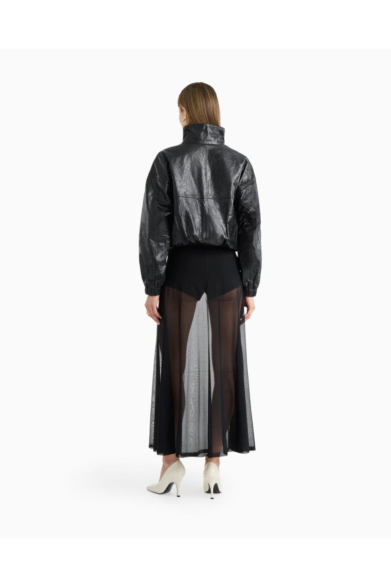 Kate leather bomber, Alternate, color, Black