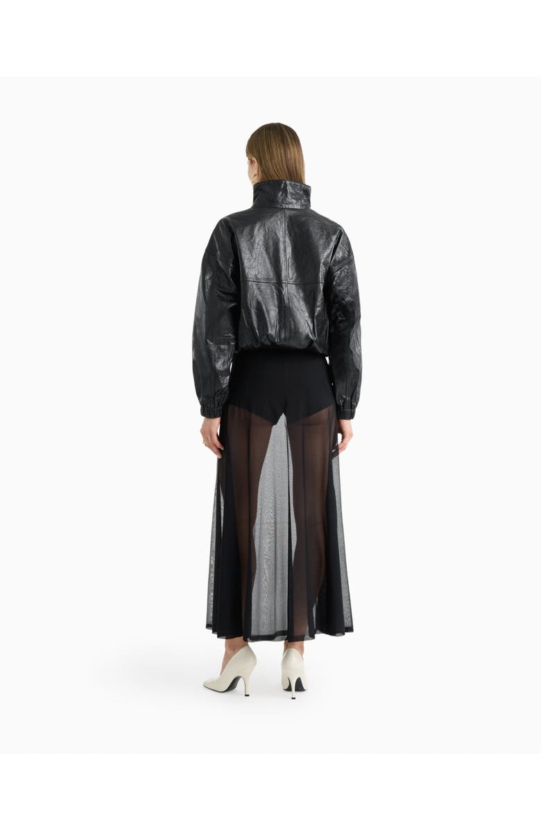 Dodiee Kate Leather Bomber, Alternate, color, Black