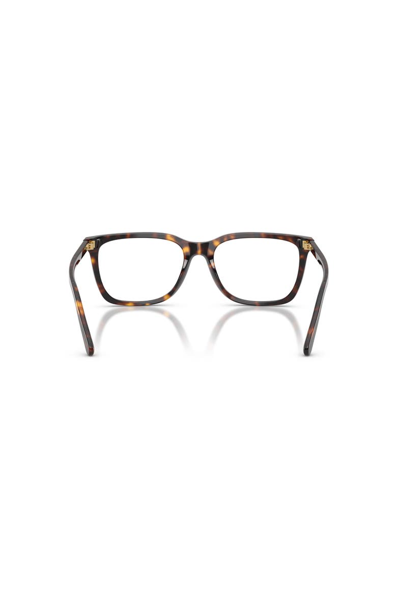 55mm Rectangle optical glasses, Alternate, color, Brown