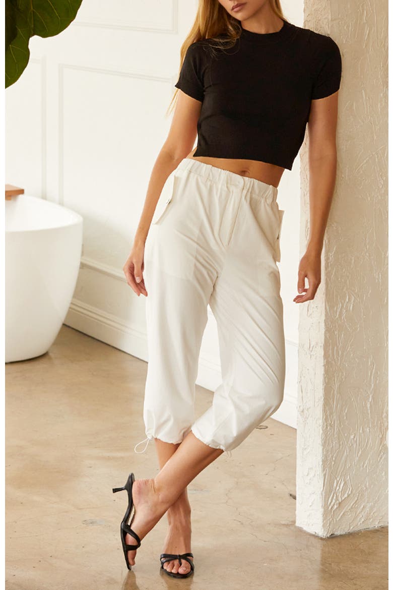 Tie Back Knit Top, Alternate, color, Black