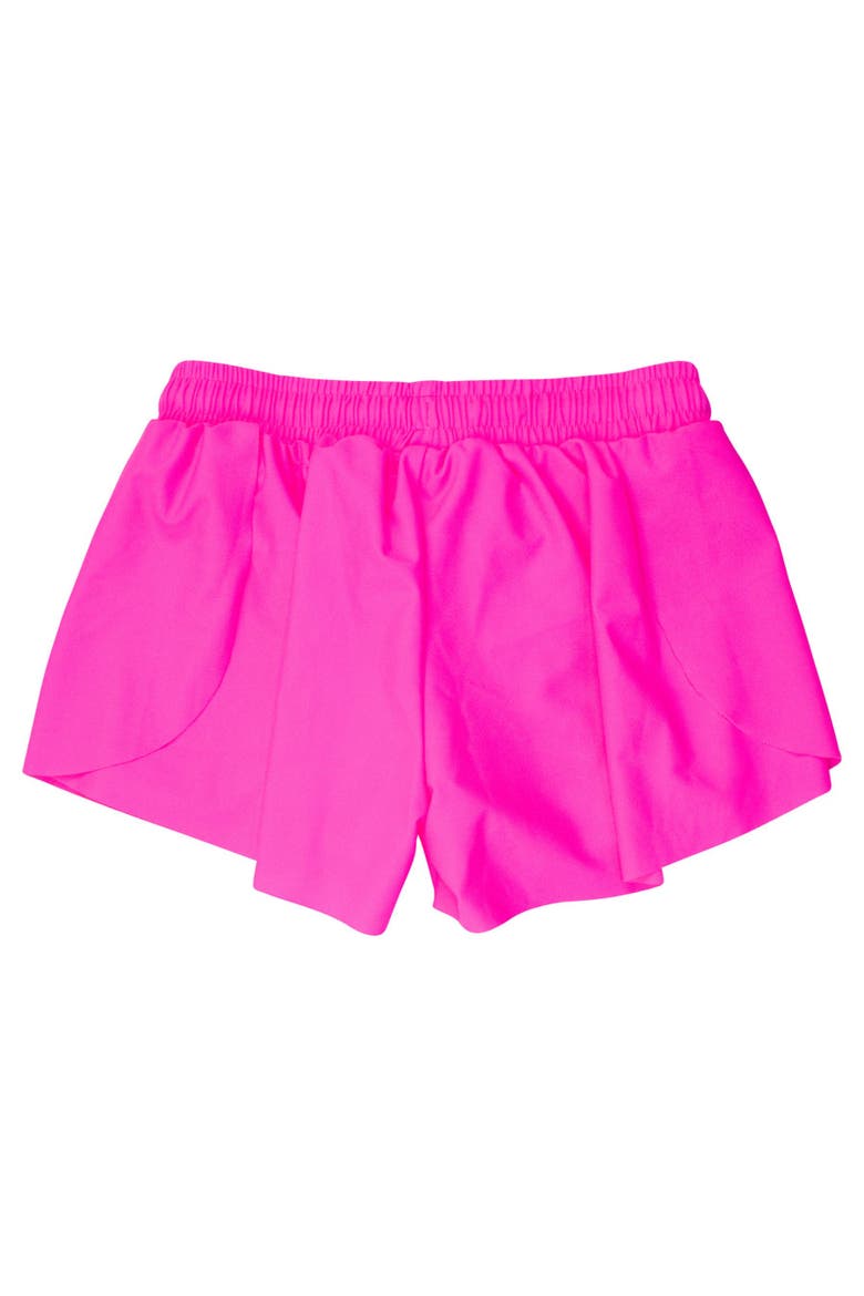 Girls Active Butterfly Shorts, Alternate, color, Neon Magenta