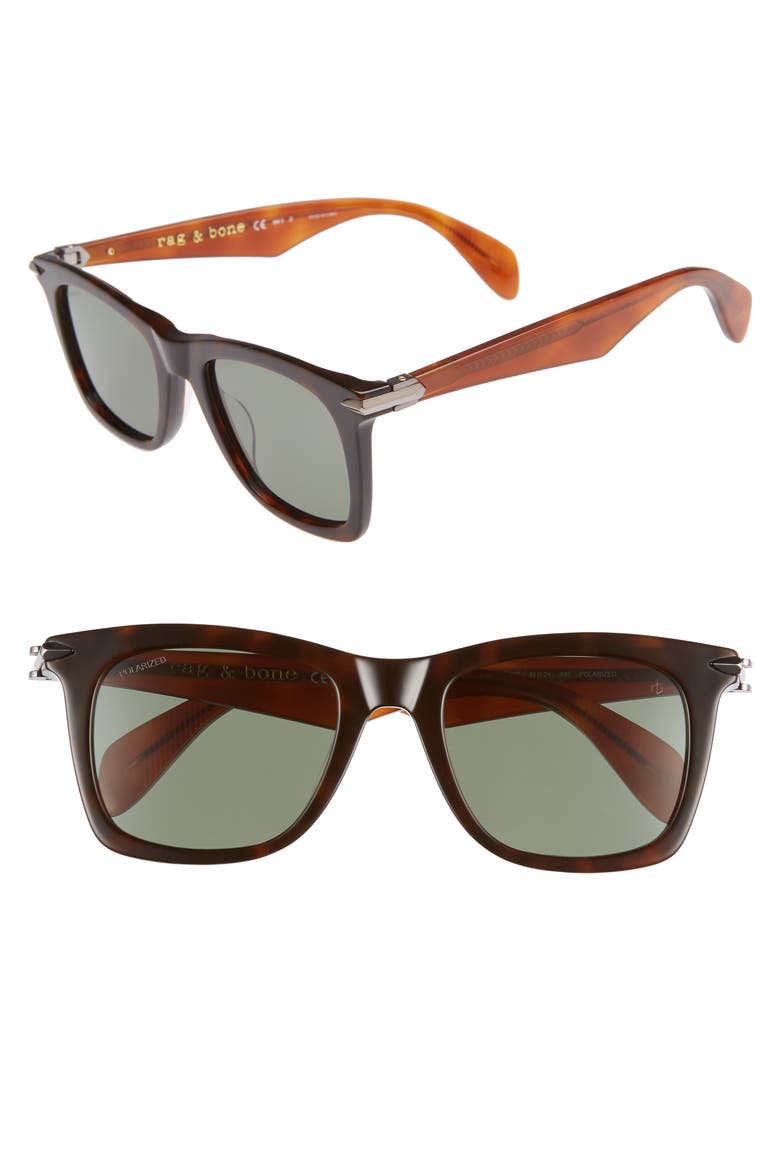 51mm Polarized Sunglasses, Main, color, DARK HAVANA
