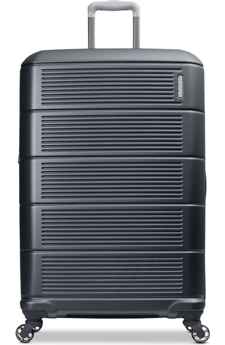 AMERICAN TOURISTER Stratum 2.0 Hardside 28" Large Spinner Checked Luggage, Alternate, color, Charcoal