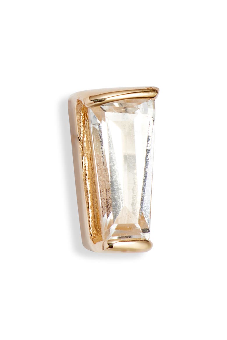 Cléo Tapered Baguette Stud Earring, Alternate, color, YELLOW GOLD